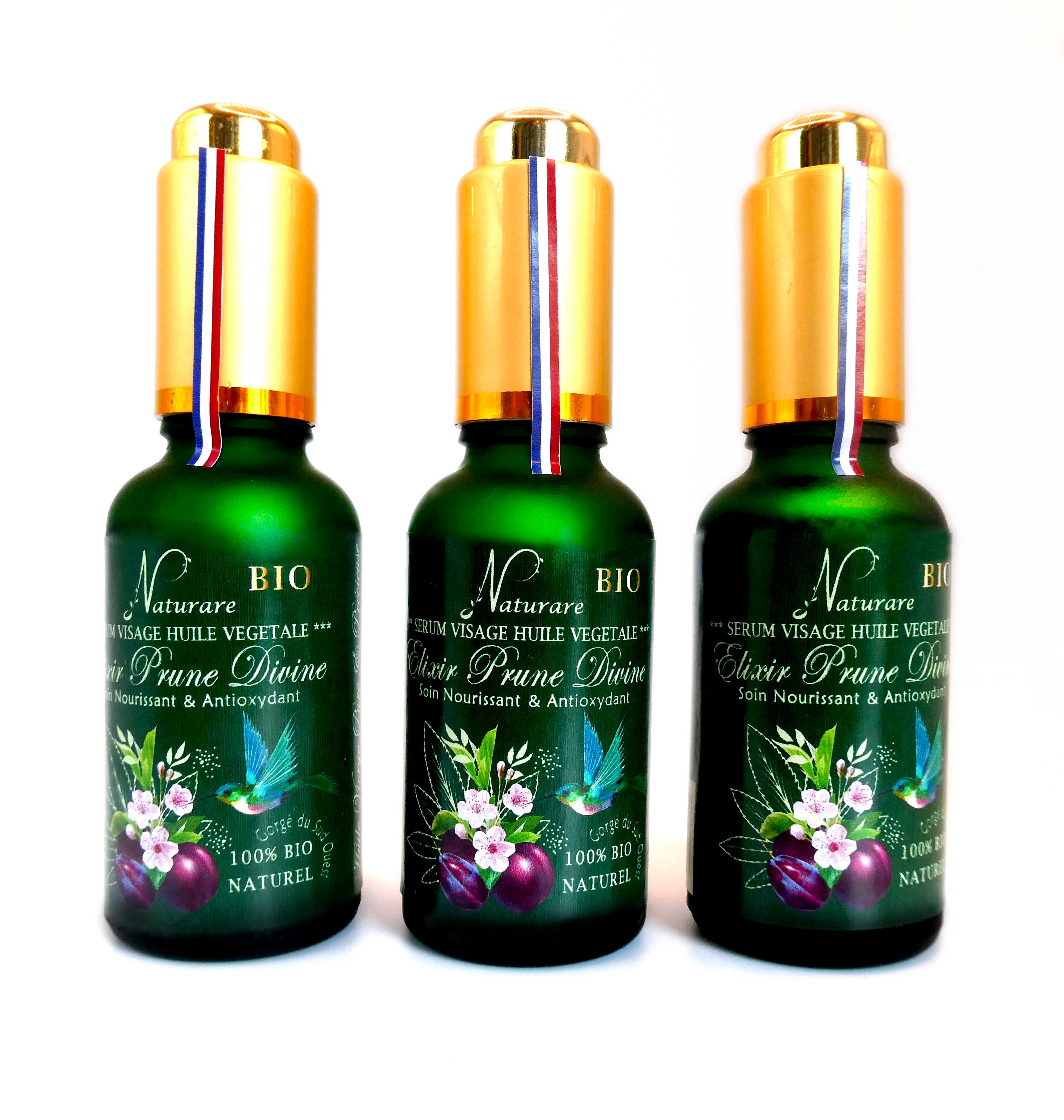 TRIO - Huile Végétale de Prune BIO 90mL