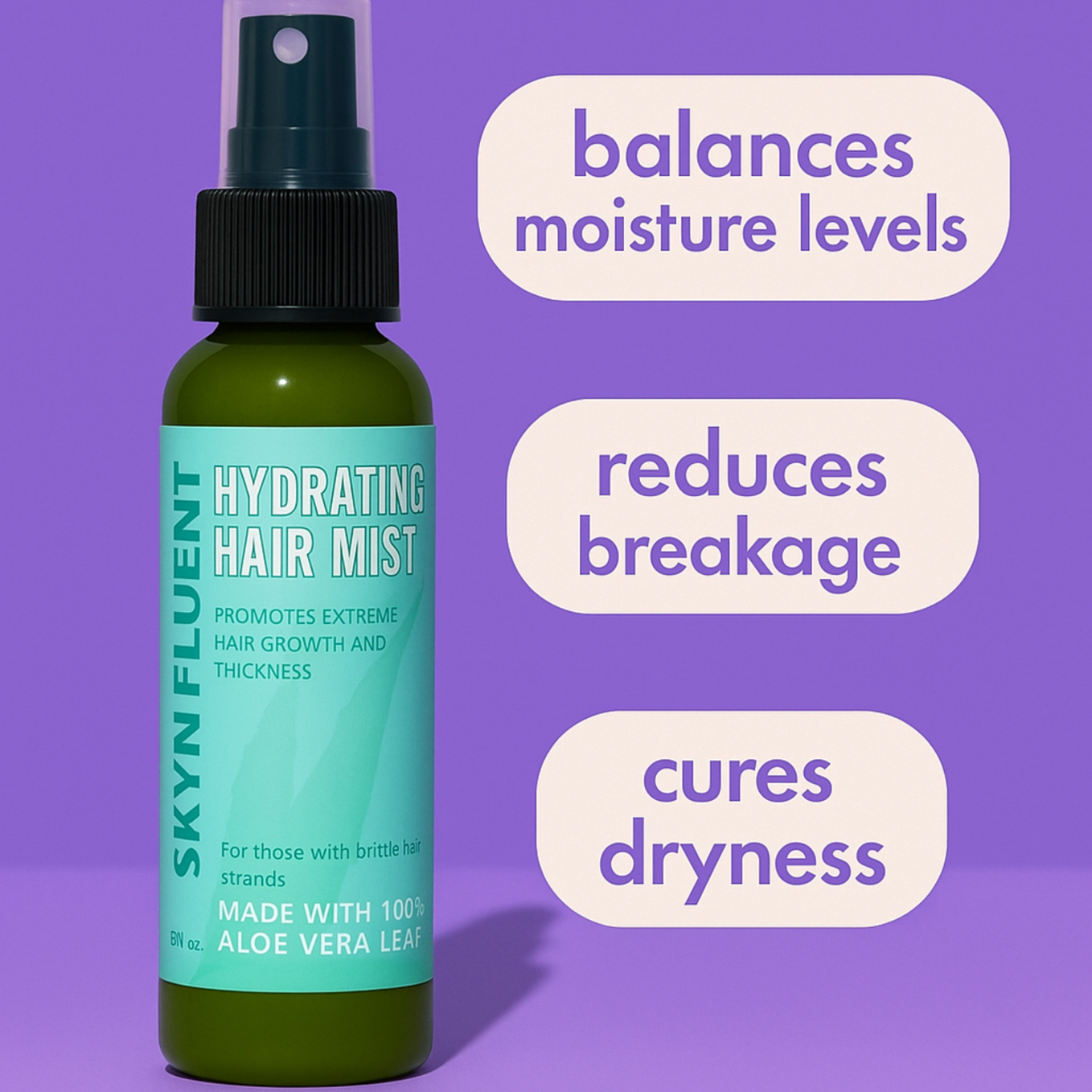 Aloe Hydrating Hair Mist – Daily Moisture & Frizz Control